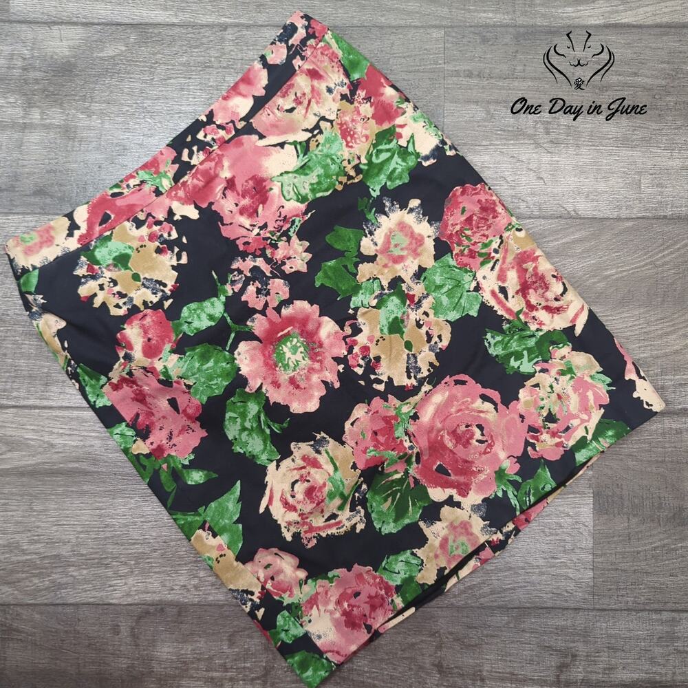 Talbots Petite Floral Skirt Size 10P